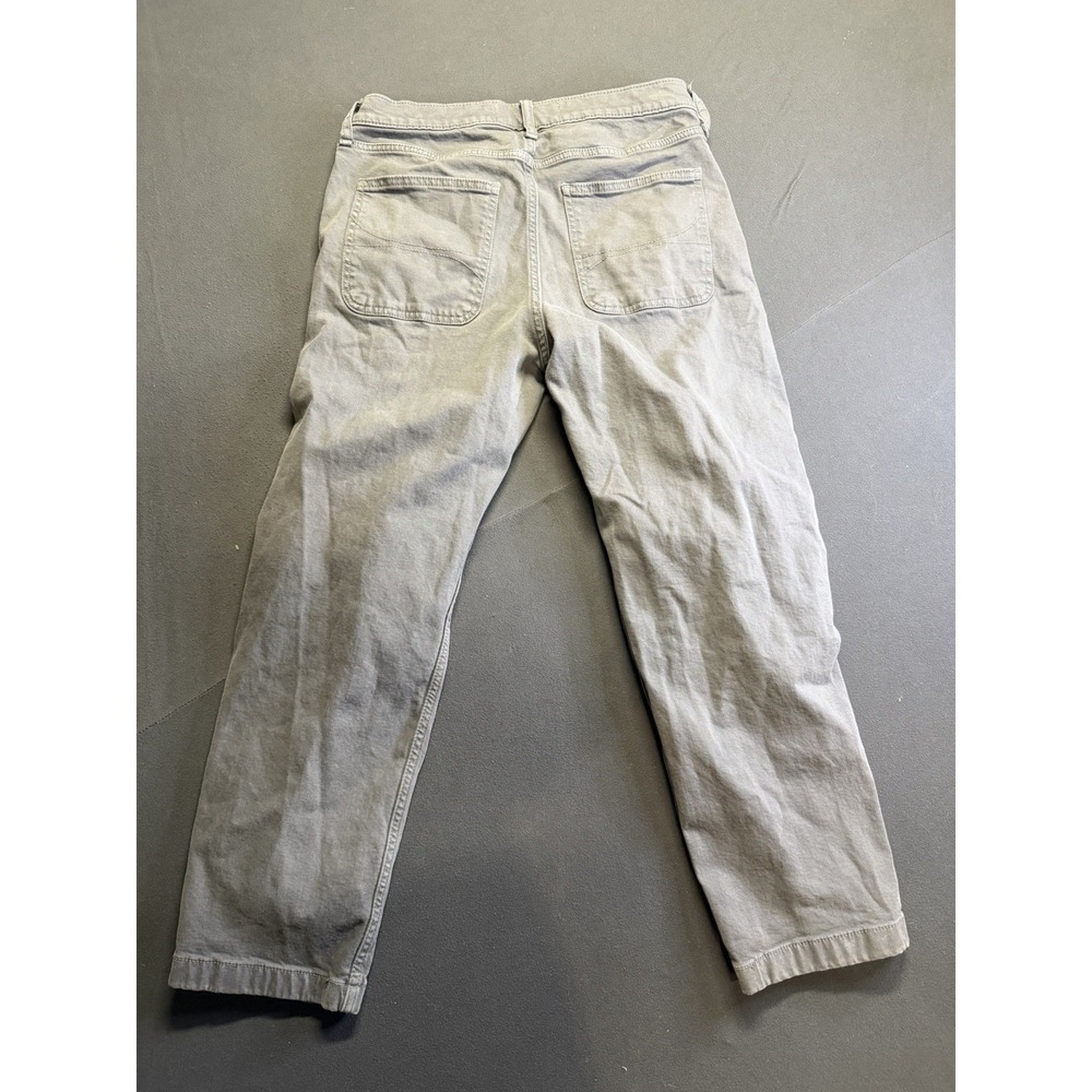 Hollister Straight Loose Pants Men's 31x30 (Measures 31x28) Light Gray Chino - Picture 6 of 6